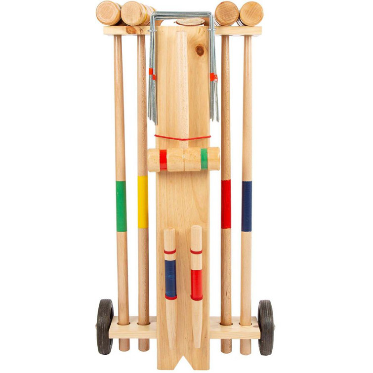 Dakota Fields Croquet Set With Quatro Trolley Wayfair.co.uk